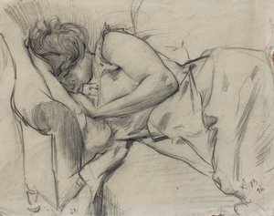 Nainen nukkumassa, 1894 tekijältä Albert de Belleroche